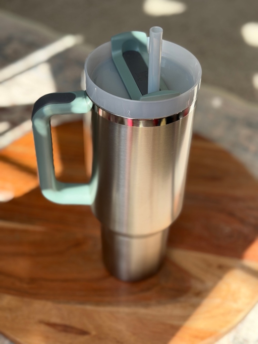 Stanley Stainless Steel Travel Tumbler with Mint Accents - Picture 14 of 16